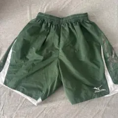 ダークグリーン ハーフパンツ ホワイトストライプ