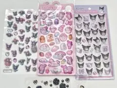 マイメロ　クロミ　シール　ぷっくりシール　ボンボンドロップ　メロクロ