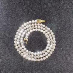 ✨️最高級品✨️モアサナイト3mm 19cm テニスブレスレットのサムネイル