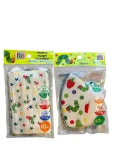 未開封　スケーター　子供用立体＋三層構造マスク　腹ペコ青虫　各10枚　計20枚