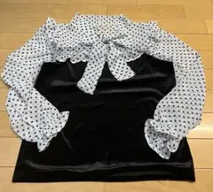 美品！gossip ゴシップ　ロサンゼルス　S M カットソー　長袖　ドット