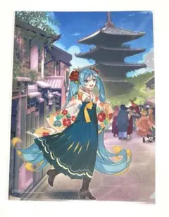 【未開封新品】初音ミク クリアファイル２枚 京都日本フェスティバル2019 未開封新品】初音ミク クリアファイル2枚 京都日本