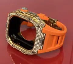 49kgo★アップルウォッチ　ラバーベルト ケース　Apple Watchバンド