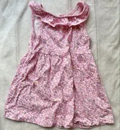 アメリカの子供服 花柄フリルワンピース 女の子向けデザインワンピ 海外キッズ服