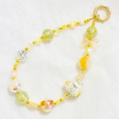 ビーズストラップ/キーホルダー　バッグチャーム ハンドメイドNO.517