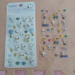 スヌーピー　ぷくぷくシール　2枚セット