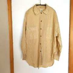 ungrid ストライプ　ルーズ　シャツ　オーバーサイズ