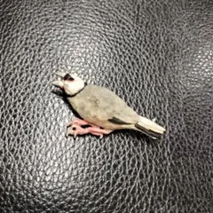 【キズあり】Palnart Poc パルナートポック＊ブローチ ブラック 文鳥