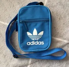 adidas 青 ショルダーバッグ
