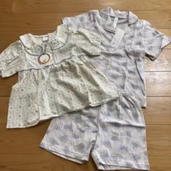 テータテート　ブラウス　パジャマ　セット　花柄　120