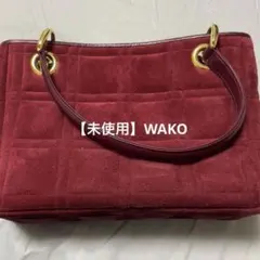 WAKO 銀座和光 ヴィンテージ スエード キルティング ハンドバッグ ボルドーのサムネイル