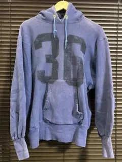 ポ*獣様 【希少】70s Championリバースウィーブ パーカー 青 単タグ