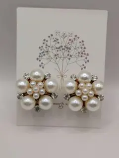 残りわずか！大人気♡大人可愛い♡ビジュー♡パール♡シューズクリップ