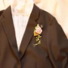 翌日発送　くすみ系春色コサージュ　　入学式　入園式　卒業式　フォーマル