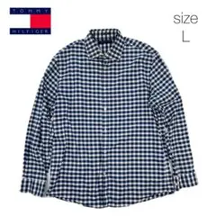 TOMMY HILFIGER トミーヒルフィガー クラシックチェックシャツ L