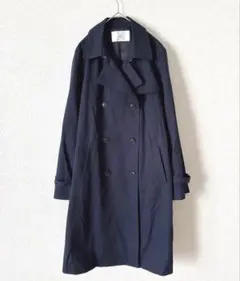 index インデックス 洗える撥水抗菌防臭トレンチコート ダブルブレスト L