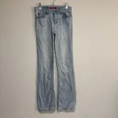 レアINGNI イング ライトブルー フレアデニムパンツ ジーンズ レディースS