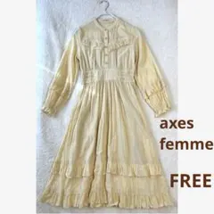 極美品✨axes femme フリルワンピース✨FREE