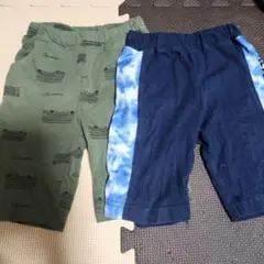 キッズ　ハーフパンツ2枚セット　使用感あり　100