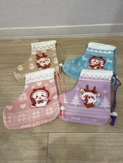 ちいかわ コカ・コーラ クリスマスブーツ型巾着 4種セット