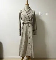 Her lip to トレンチコート M ベージュ 小嶋陽菜 春アウター ベルトのサムネイル