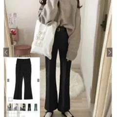 【GRL グレイル】フロントタックフレアパンツ[k8360t]