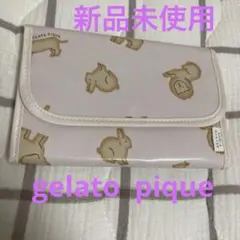 新品未使用　gelato pique 母子手帳ケース⑩ 動物ビスケット柄のサムネイル