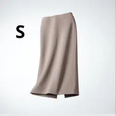UNIQLO ドライスウェットナローマキシスカート S 丈標準 BROWNのサムネイル