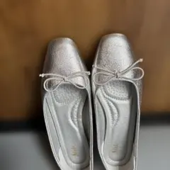 バレエシューズ　シルバー　37