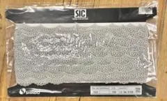 新品　激安　レース リボン　大容量　1.5cm幅 長さ13.5ｍ　グレー　装飾