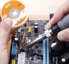 솔더 흡입용 솔더 흡착 와이어, 2개 팩 (폭 1.5mm, 길이 1.5m), 솔더 리무버
