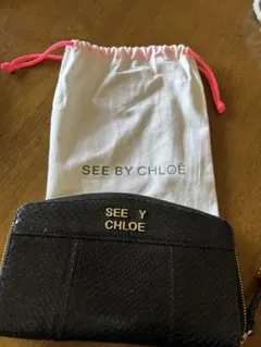 難あり シーバイクロエ長財布