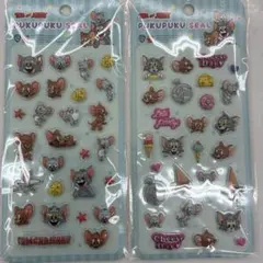 トムとジェリー ぷくぷくシール 2枚セット