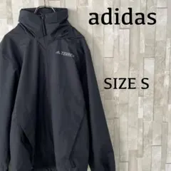 【美品】adidas TERREX レインジャケット サイズS ブラックのサムネイル