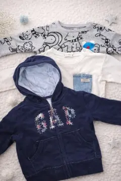 子供服 男の子 まとめ売り 90 GAP パーカー グラニフ 長袖 3点セット