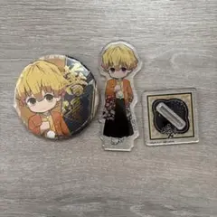 鬼滅の刃 善逸 アクリルスタンド 缶バッジ