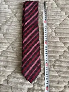 【美品】GUCCI GGロゴ ストライプ ネクタイ シルク100%