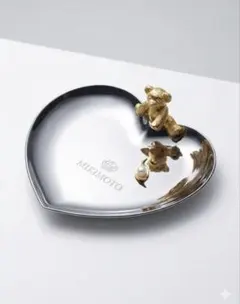 ミキモト 「GINZA BEAR」 トレイ パール付き ジュエリートレイ ベア
