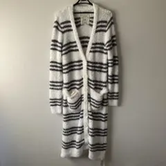 未使用 gelato pique ジェラートピケ ロングカーディガン ストライプ