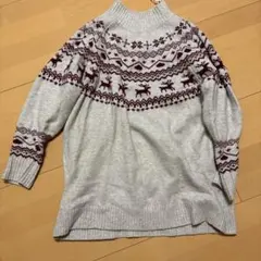 ノルディック柄ニット