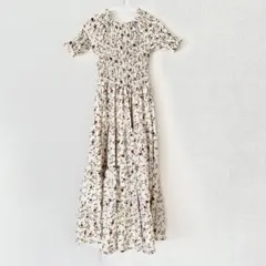 新品♡GRL グレイル オフショルダー 花柄 ワンピース フレア ロング M