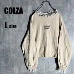1317 COLZA コルザ フリルレイヤード　プリントプルオーバー【L】