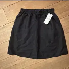 新品 イーハイフンワールドギャラリー 台形 スカート ブラック