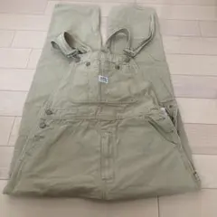 古着　オーバーオール　ビックジョン　サロペット　ベージュ