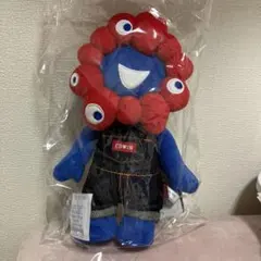 オーバーオール ミャクミャク×EDWIN デニム ぬいぐるみ キーホルダー