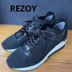 REZOY（リゾイ） ニットコンビ厚底ソールスニーカー （ブラック）のサムネイル
