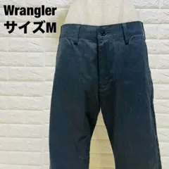 Wrangler ブラック カジュアルワイドストレートパンツ M 美品【514】