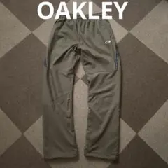 オークリー 裏起毛 カーキ ジョガーパンツ ナイロンパンツ M
