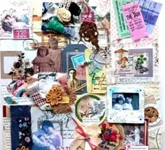 Ⓐコラージュ素材 ジャンクジャーナル素材