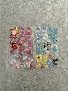 おすそ分けシール　レフィル付き2枚　シール帳完成品　3Dステッカー　まとめ割A7